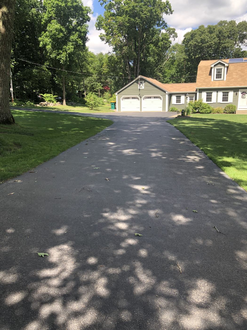Residential asphalt sealed and ready for use